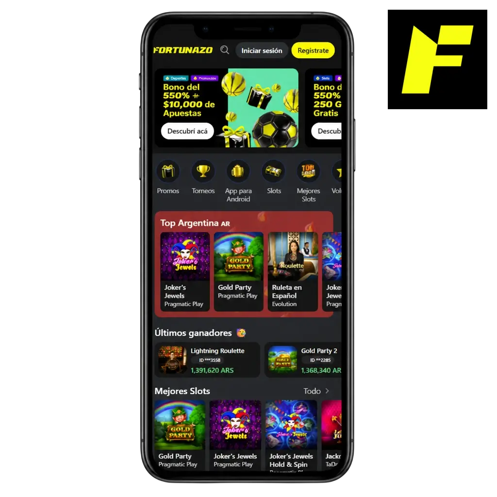 Descargá la App de Fortunazo para Android (APK) e iOS en Argentina